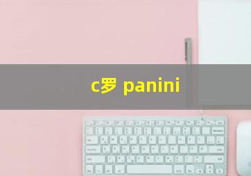 c罗 panini